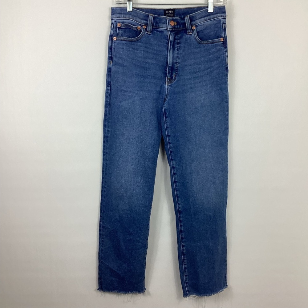J. Crew Stovepipe Straight Jeans In Signature Stretch Plus Size 27